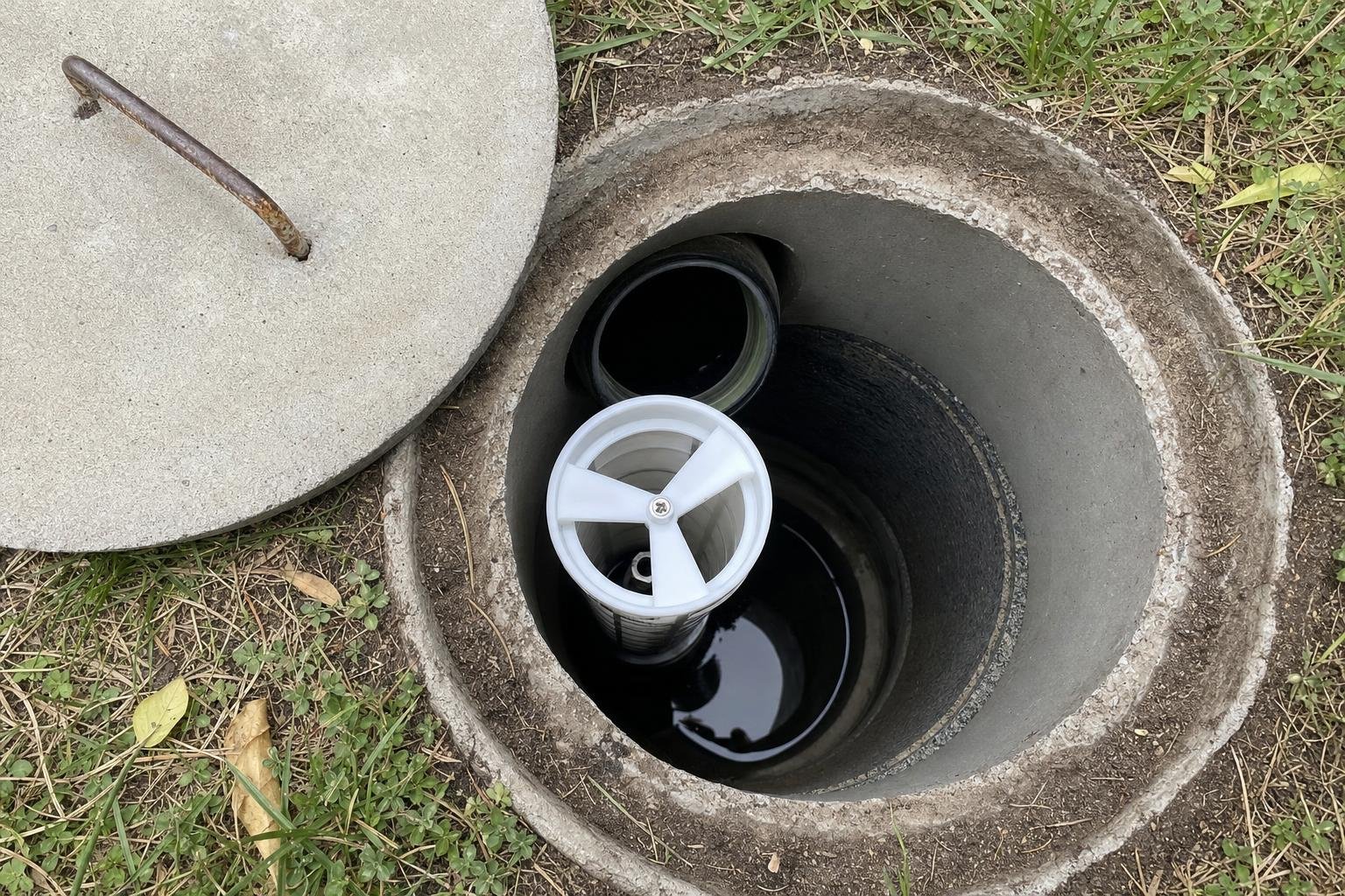 Representative illustrative image of effluent filter replacement work photo