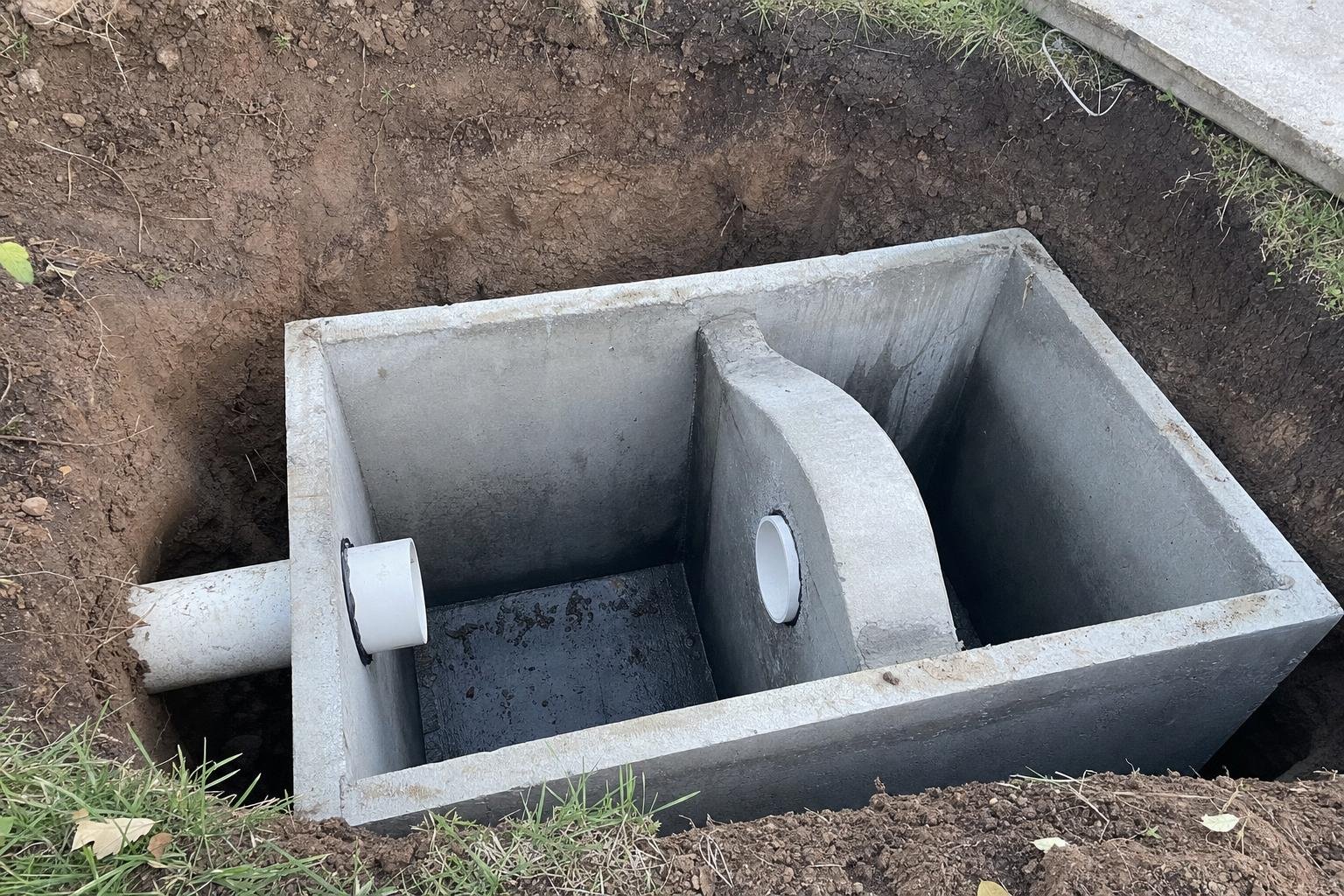 Photo of illustrative image of septic baffle repair or replacement work