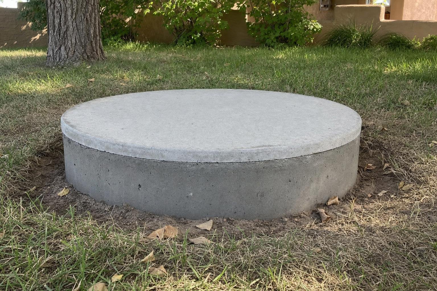 Illustration of illustrative image of septic tank riser installation work